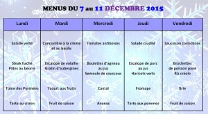 MENU du 7