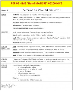 G1-du 29 au 04 mars