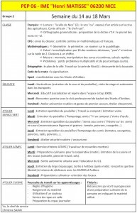 G2-du 14 au 18 mars