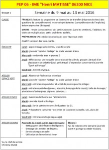 G1-du 09 mai au 13 mai