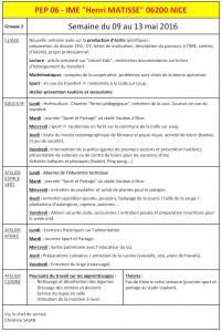 G2-du 09 mai au 13 mai